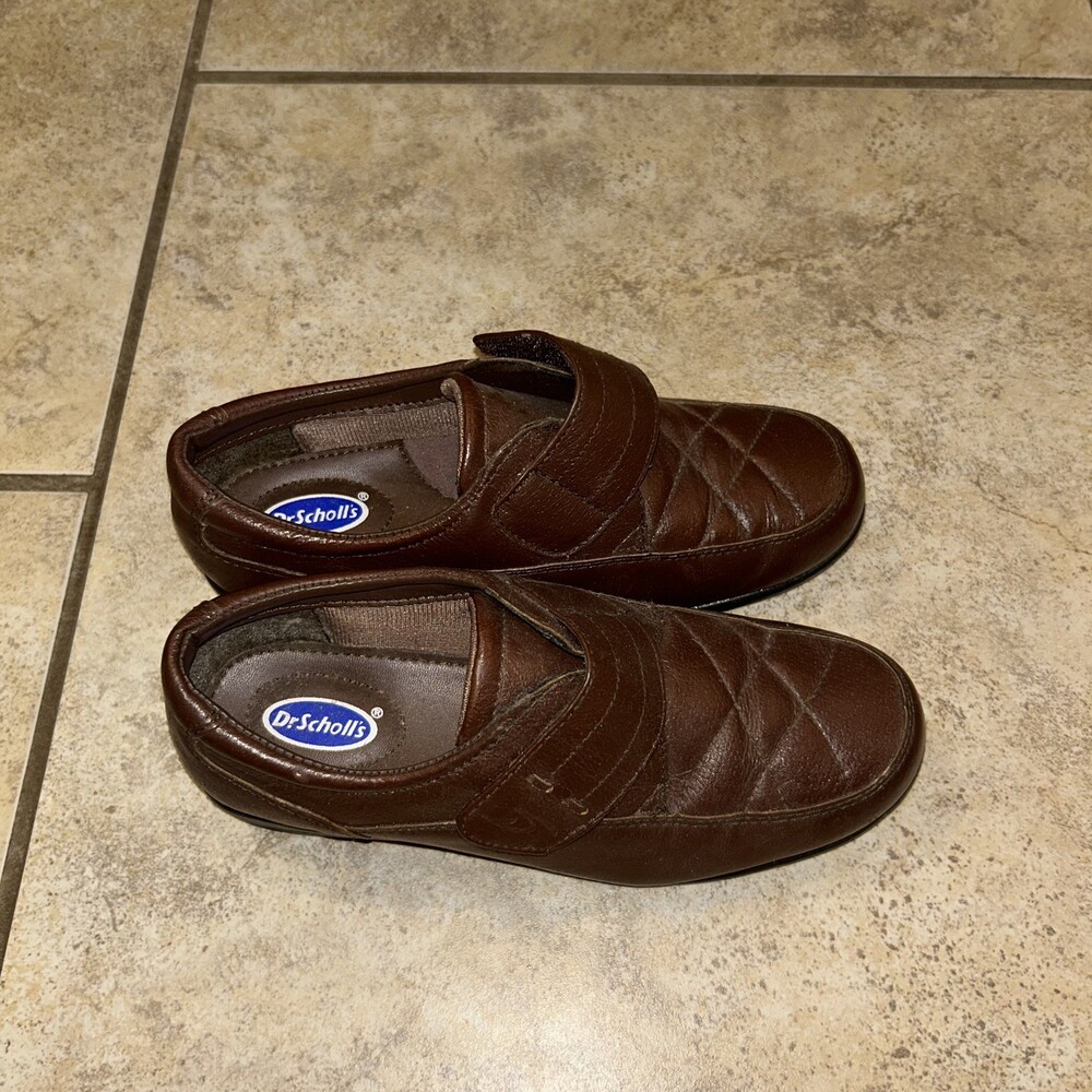 Dr Scholl’s Ladies Shoes Size 5M Brown Slip On EUC